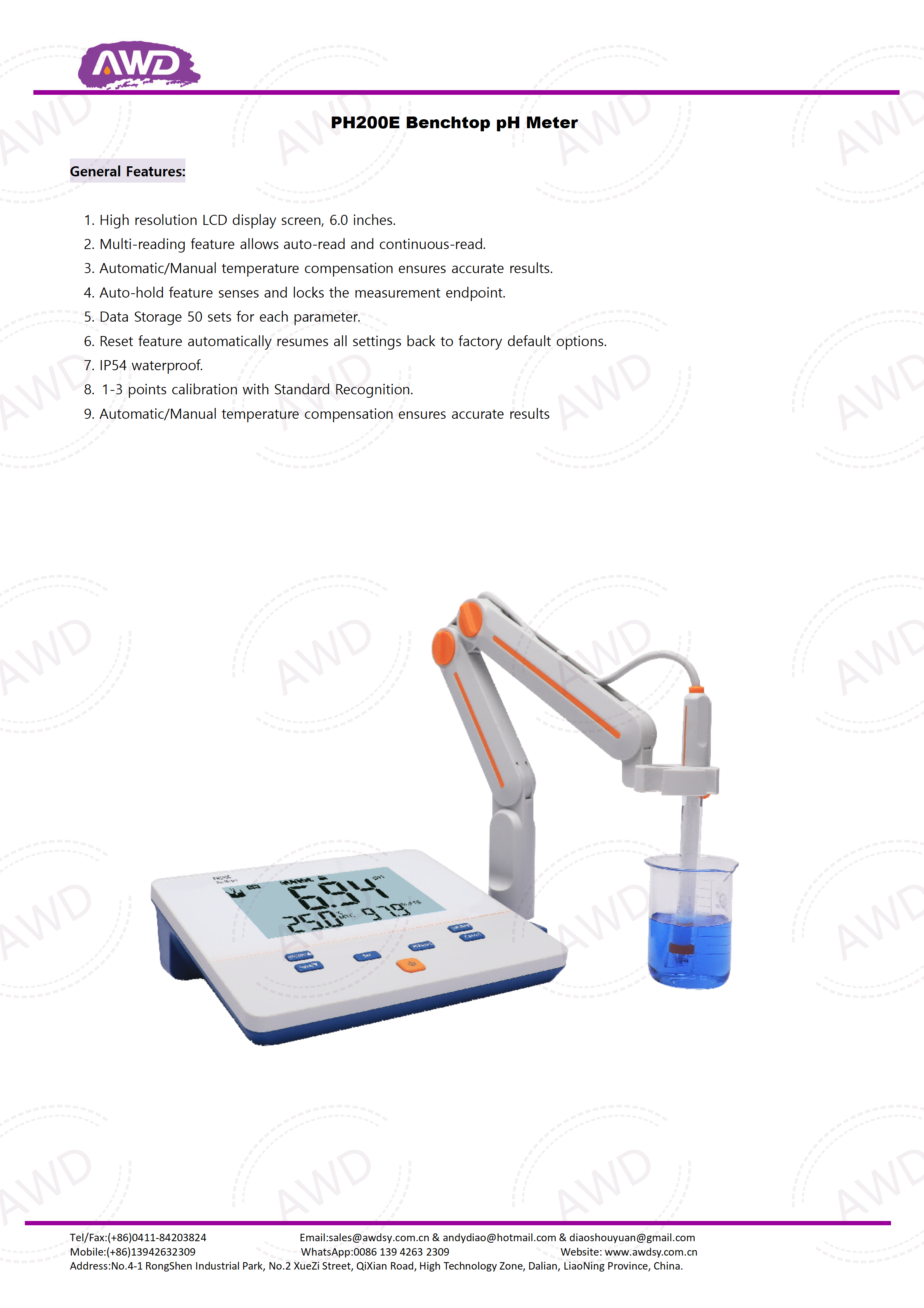 PH200E Benchtop pH Meter