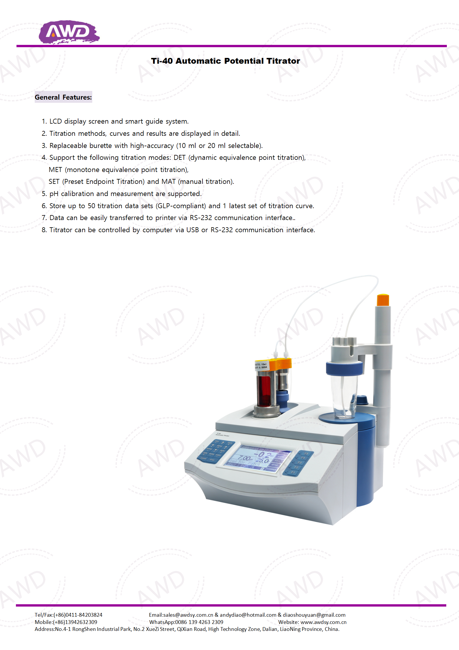 Ti-40 Automatic Potential Titrator