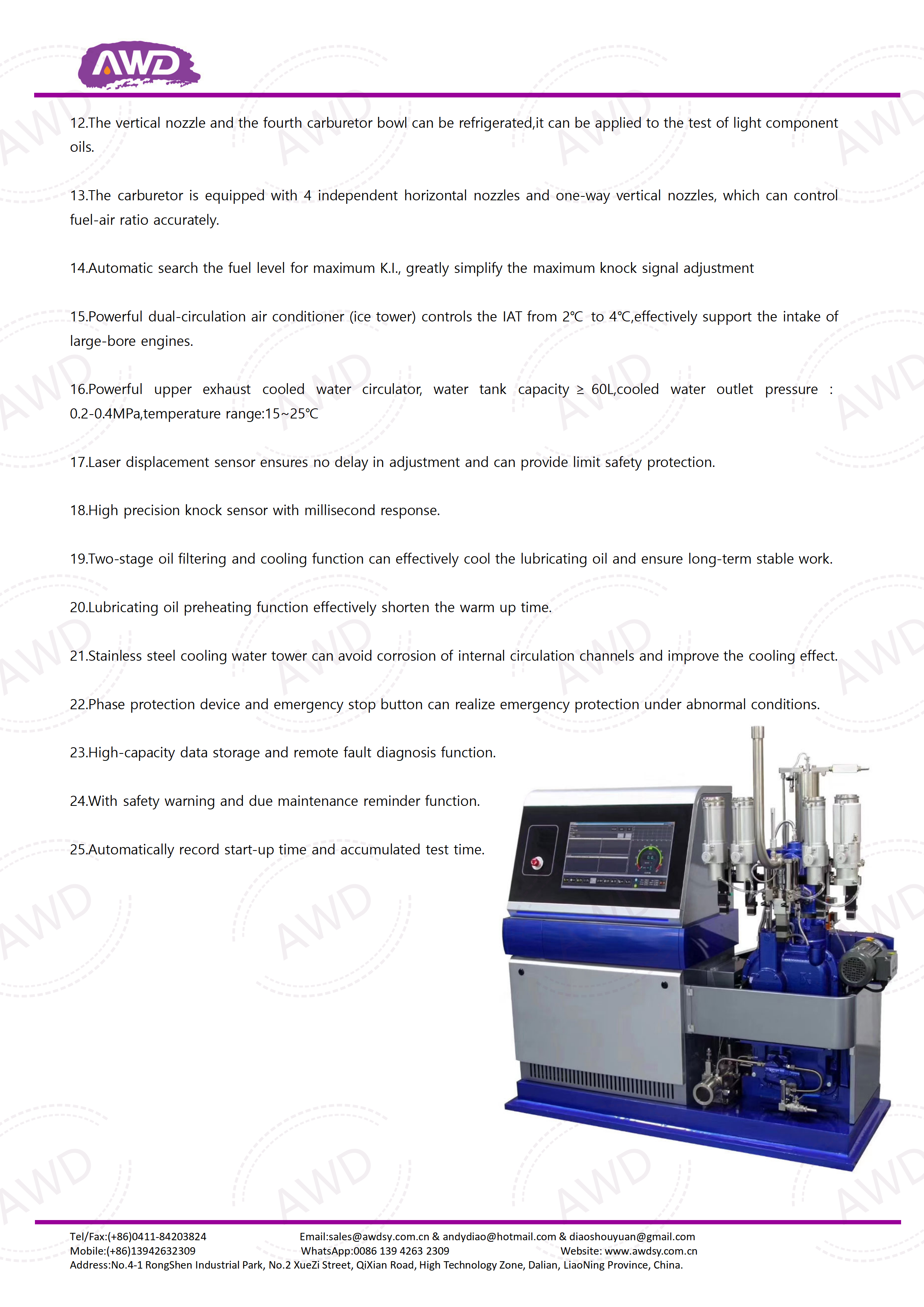 CFR-A1 Gasoline Octane Rating Machine ASTM D2699 & ASTM D2700