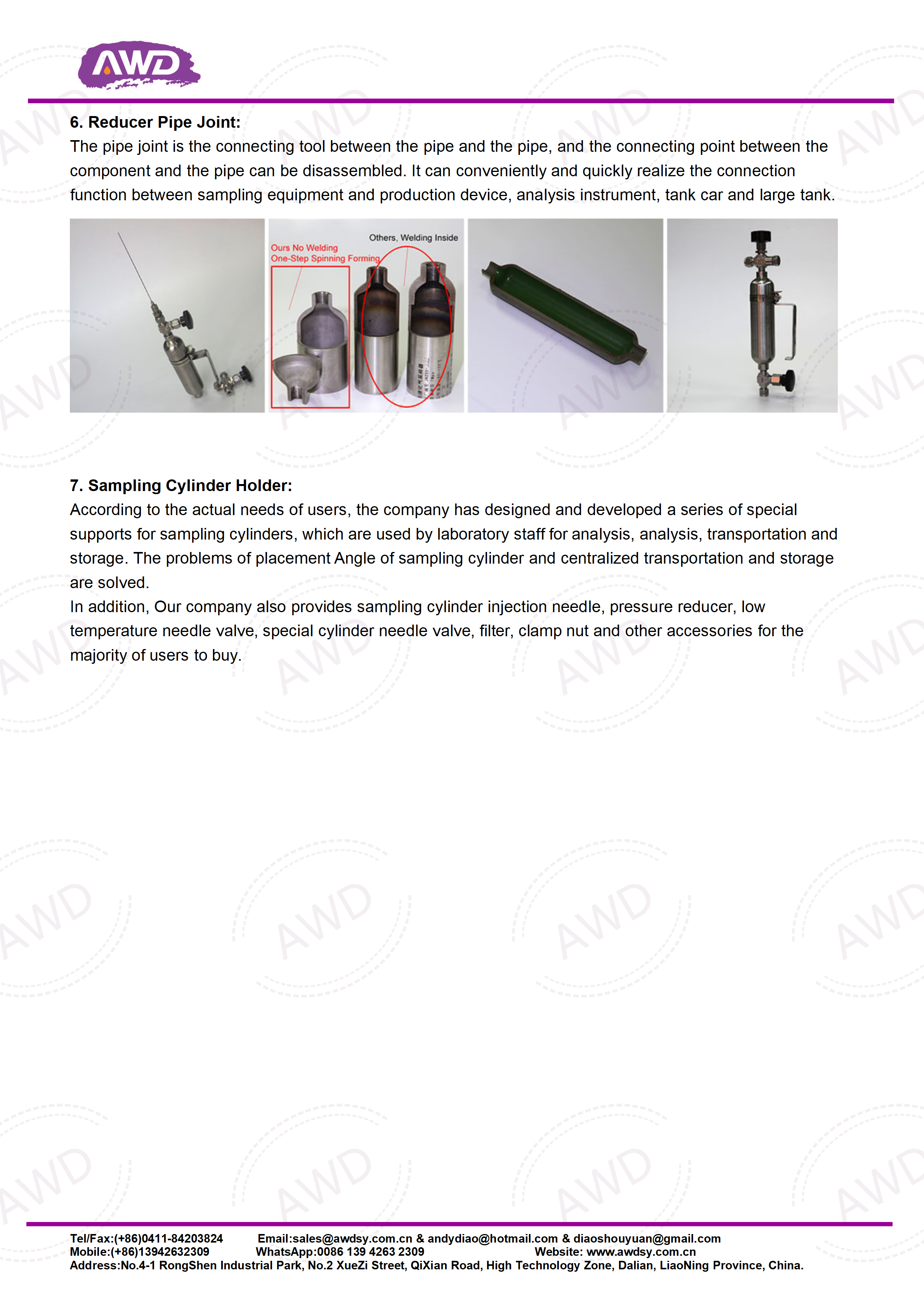 BPY G Stainless Steel Sampling Cylinder ASTM D1265 