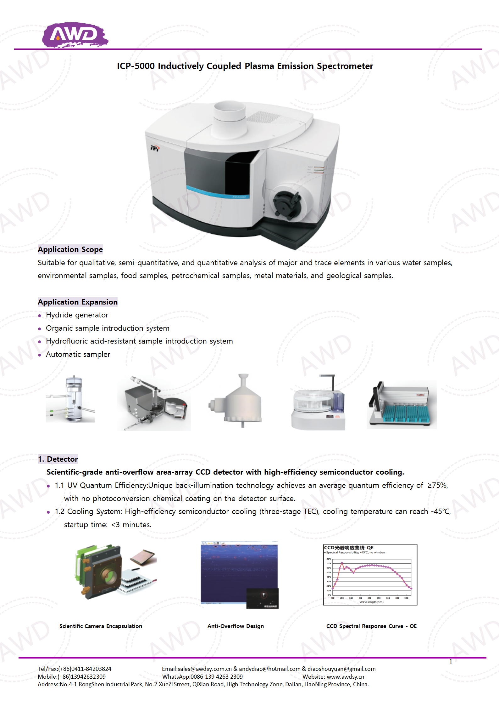 ICP-5000 Inductively Coupled Plasma Emission Spectrometer