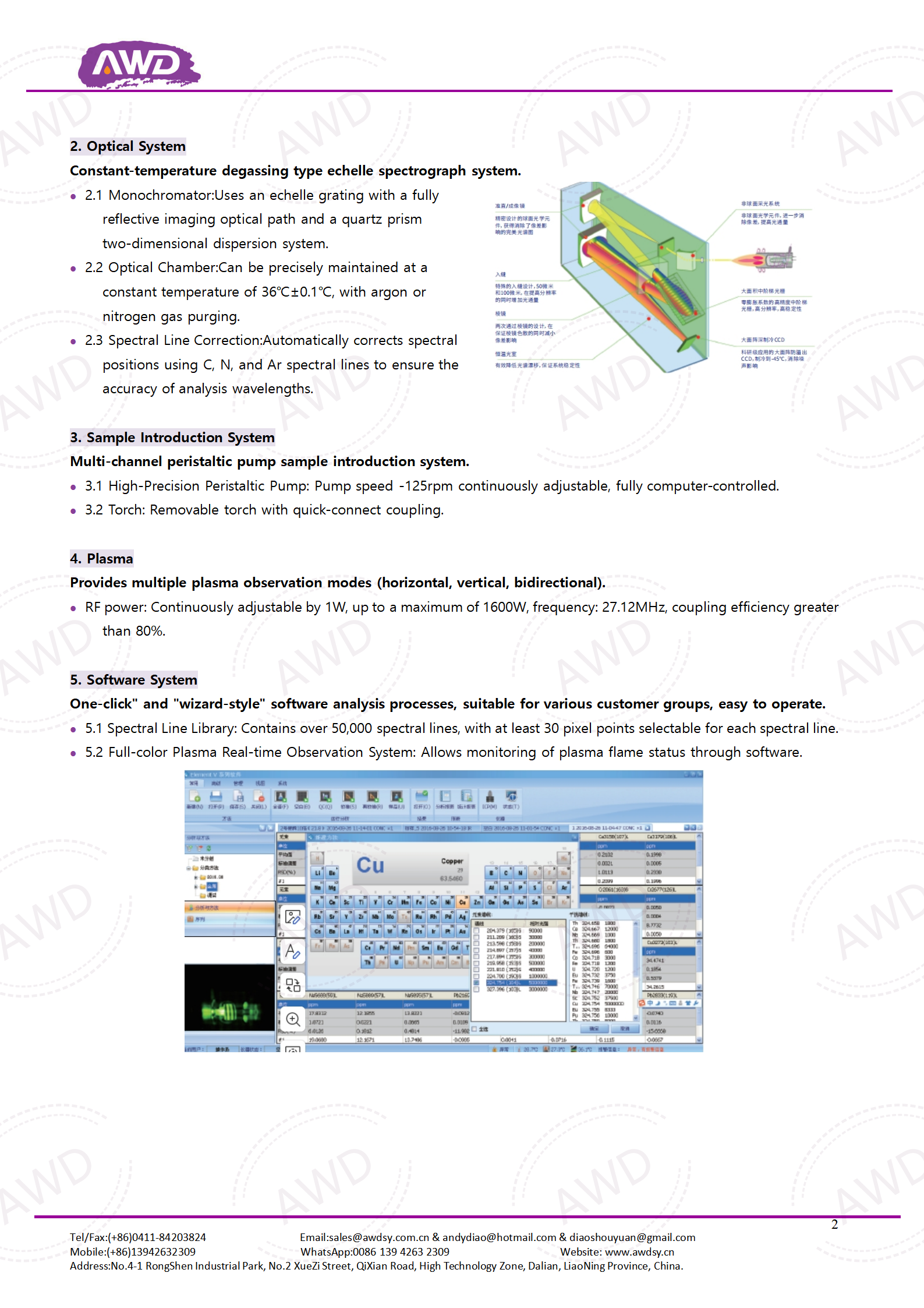 ICP-5000 Inductively Coupled Plasma Emission Spectrometer
