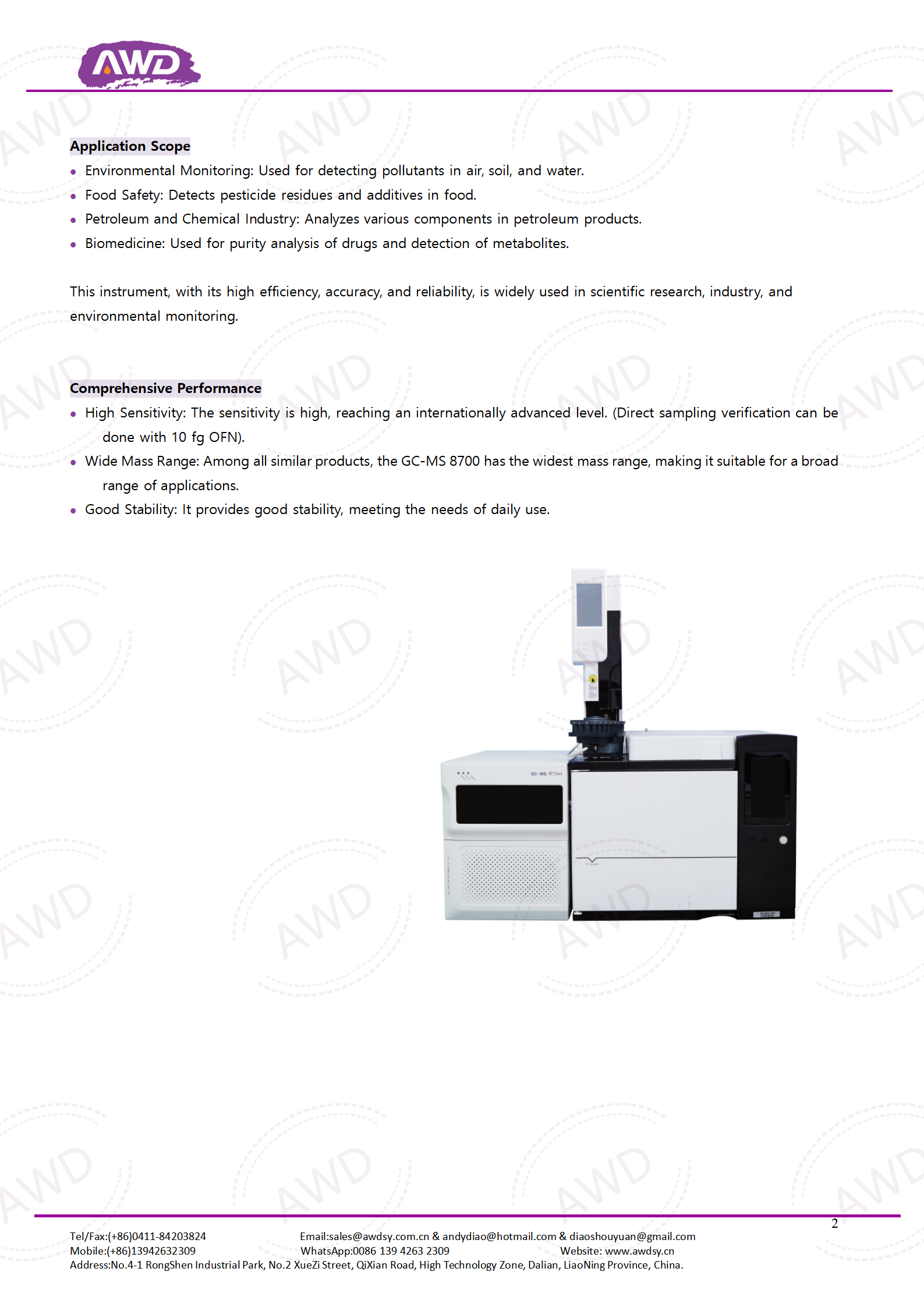 GC-MS-8600 Gas Chromatography-Mass Spectrometry